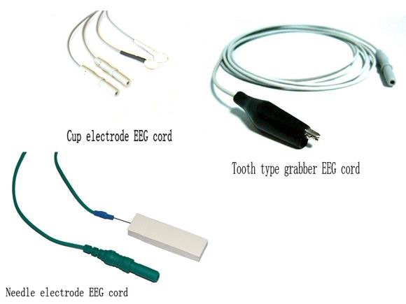 盘状脑电极线-鳄鱼夹式脑电极线-刺针式脑电线